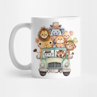 Watercolor Baby Animal Safari #1 Mug